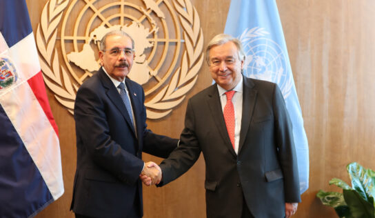 Presidente Danilo Medina sostiene bilateral con secretario general ONU, António Guterres