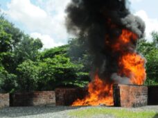 Procuraduría incinera más de 730 kilogramos de drogas confiscados en el mes de septiembre