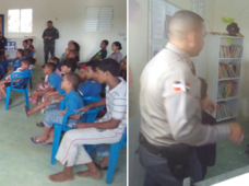 Policía Nacional imparte charla de orientación a estudiantes de centro docente en Santiago