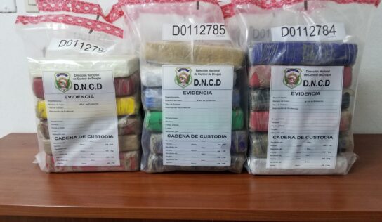 DNCD OCUPA 37 PAQUETES PRESUMIBLEMENTE COCAÍNA