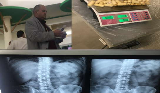 DNCD APRESA MULA EN EL AEROPUERTO DE PUNTA CANA CON 46 BOLSITAS DE COCAÍNA