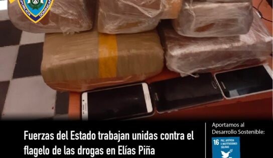 DICAN y Fuerzas del Estado trabajan unidas contra el flagelo de las drogas en Elías Piña
