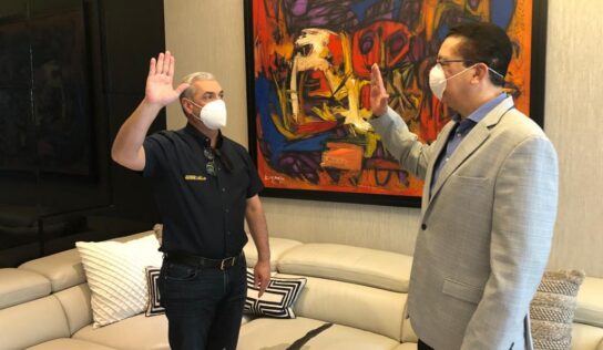 GONZALO CASTILLO JURAMENTA EN SU EQUIPO A EX CANDIDATA A LA ALCALDÍA DE BANÍ POR EL PRSC Y LA FUERZA DEL PUEBLO Y A JOHNNY JONES COMO COORDINADOR DE CRECIMIENTO MUNICIPAL NACIONAL