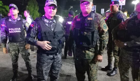 Director policial y comandante general del Ejército encabezan amplio recorrido preventivo