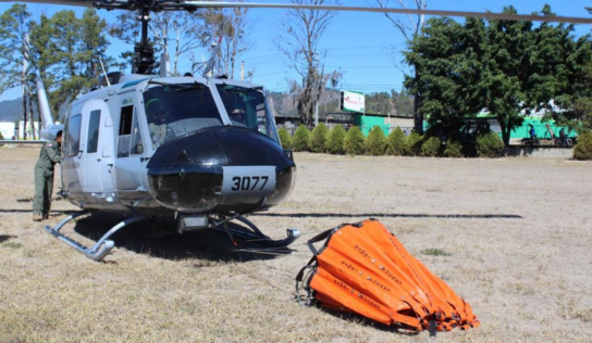 Fuerza Aérea de República Dominicana contribuye a sofocar incendio en Valle Nuevo